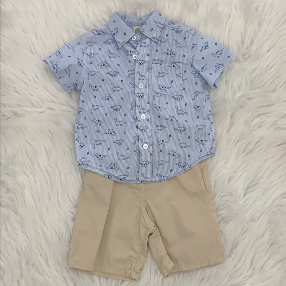 Baby boy set; Short and short sleeves blouse